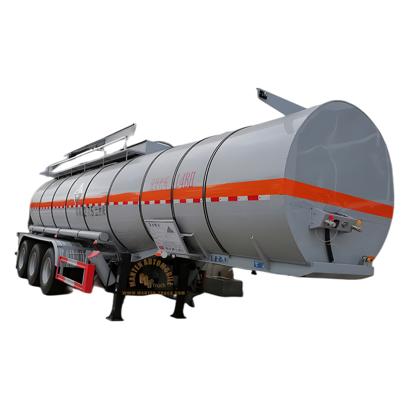 Thermal Insulation 27.5m³ Chemical Tank Trailer