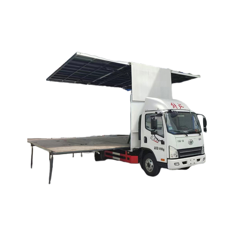 7.6m FAW Double Wing Stage Truck