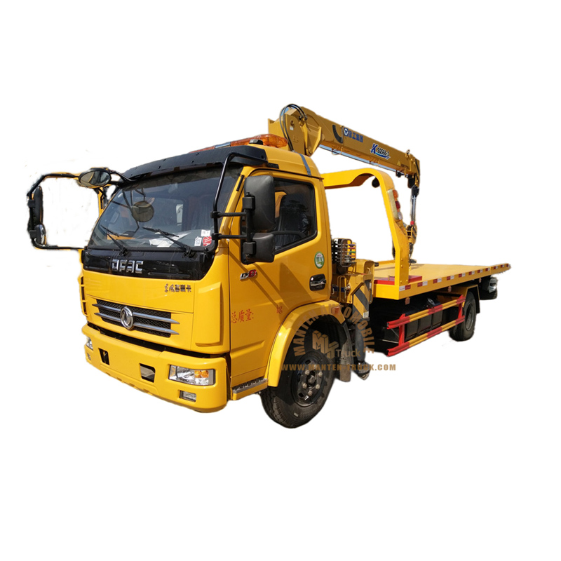 Dongfeng 5ton Wrecker Truck With 3.2ton Crane