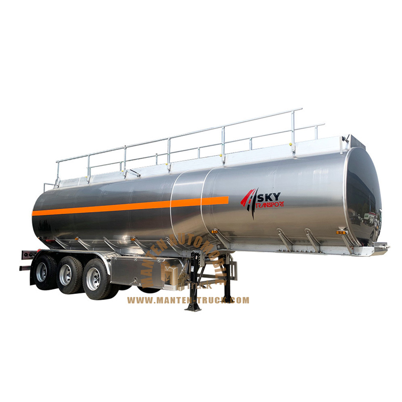 3axle Aluminum Alloy 55000liter Fuel Tank Trailer