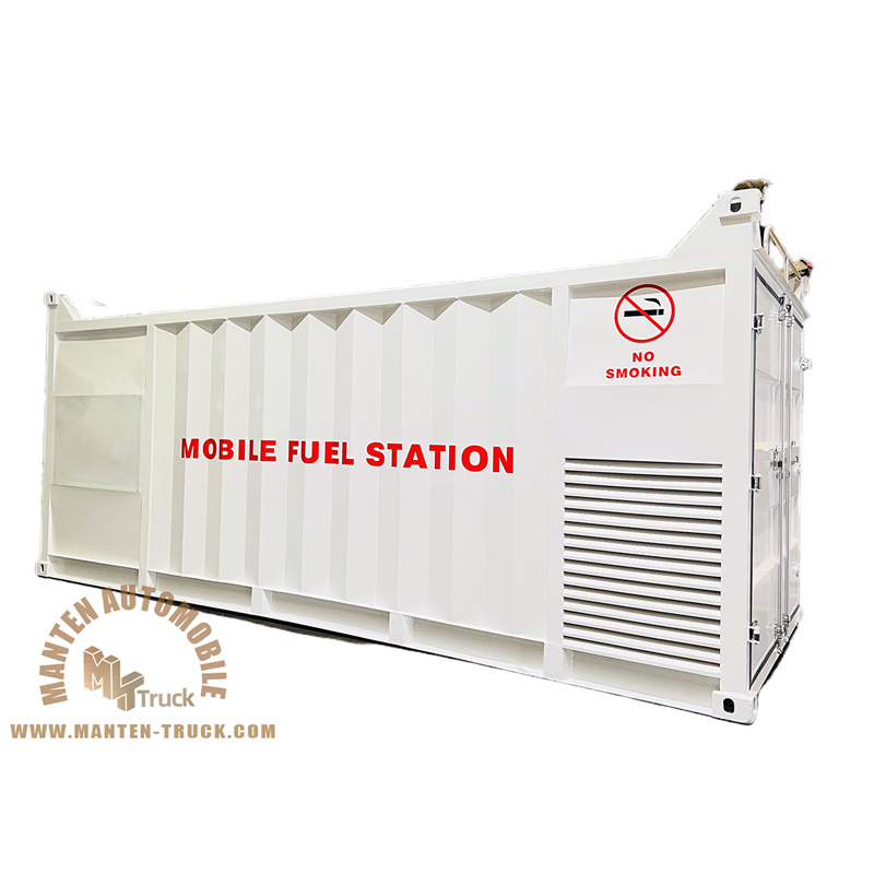 20,000 Liters Single Compartment Petrol Fuel Skid Station,