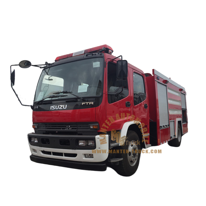 isuzu ftr 5000 liters water fire truck