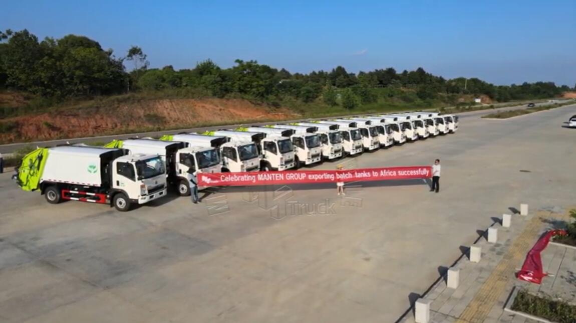 Garbage Truck Exported Gitnang Silangang